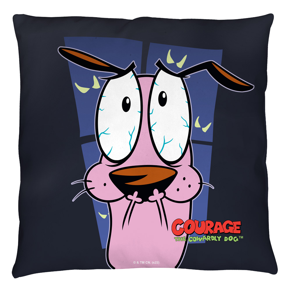 Courage The Cowardly Dog Window Throw Pillow Throw Pillows Courage the Cowardly Dog
