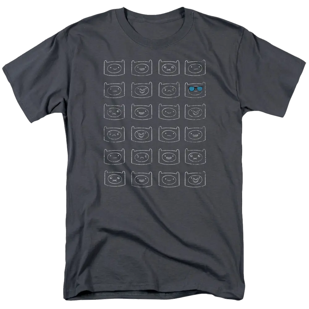 Adventure Time Finn Faces - Men's Regular Fit T-Shirt Adventure Time