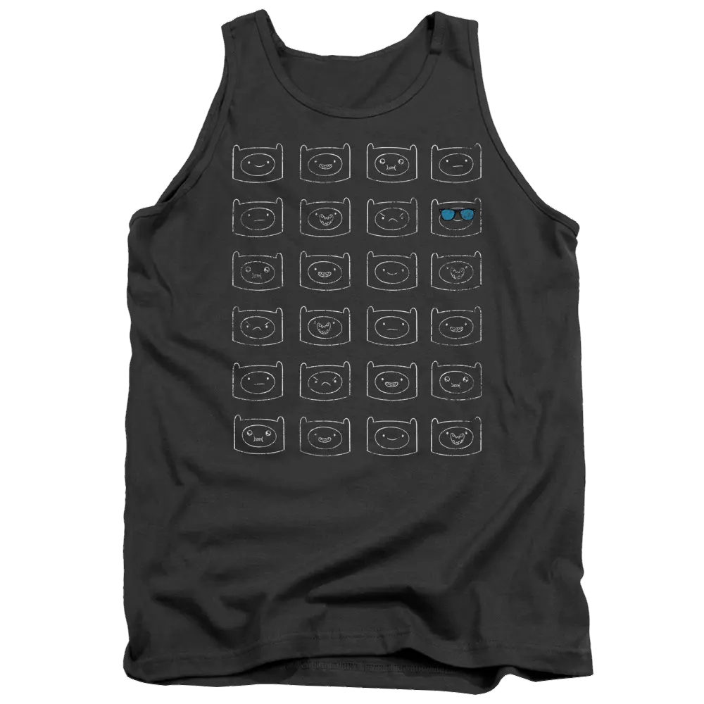 Adventure Time Finn Faces Men's Tank Adventure Time