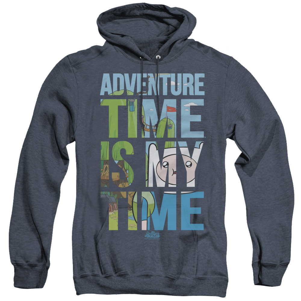 Adventure Time My Time - Heather Pullover Hoodie Heather Pullover Hoodie Adventure Time
