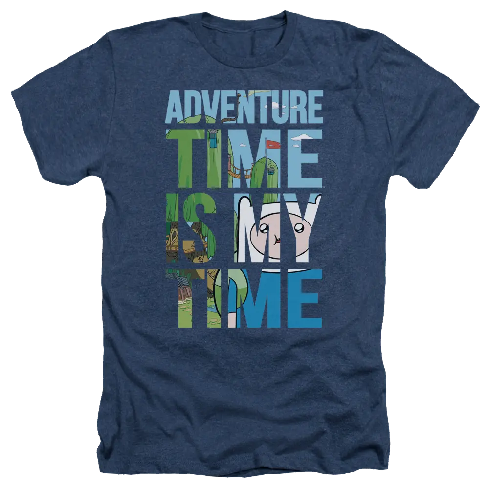 Adventure Time My Time - Men's Heather T-Shirt Adventure Time