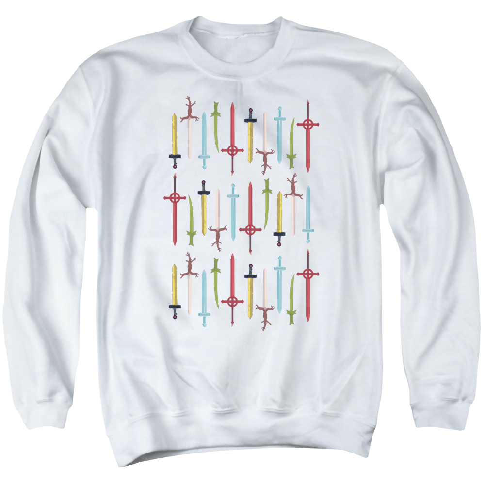 Adventure Time Swords - Men's Crewneck Sweatshirt Men's Crewneck Sweatshirt Adventure Time
