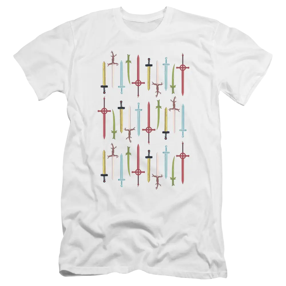 Adventure Time Swords - Men's Premium Slim Fit T-Shirt Adventure Time