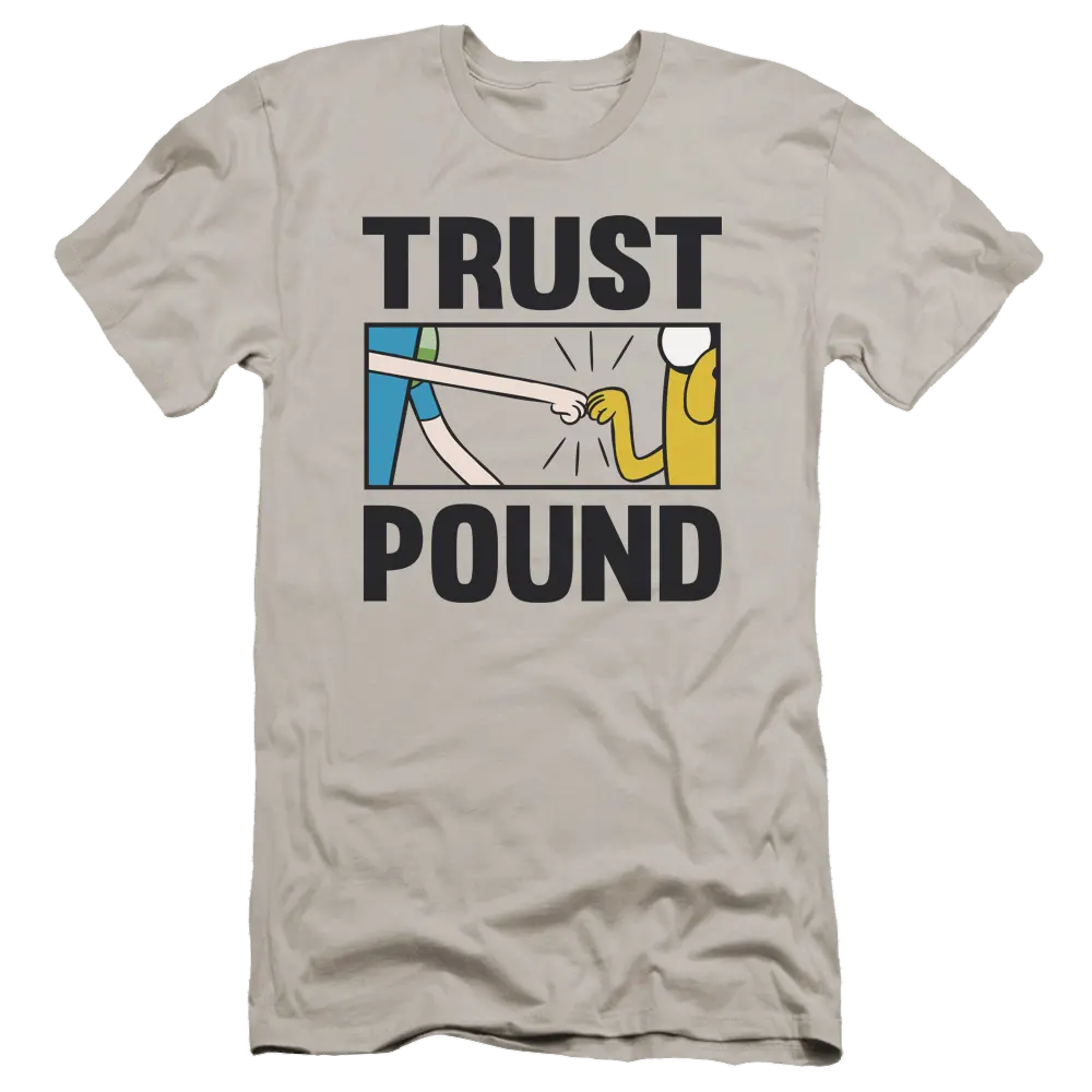 Adventure Time Trust Pound - Men's Premium Slim Fit T-Shirt Adventure Time