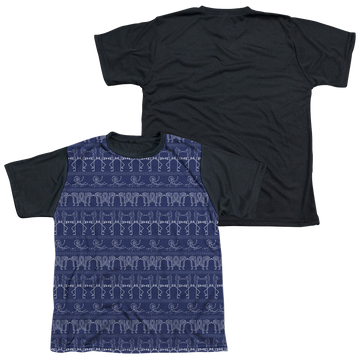 Regular Show, The Rs Pattern - Youth Black Back T-Shirt Youth Black Back T-Shirt (Ages 8-12) The Regular Show