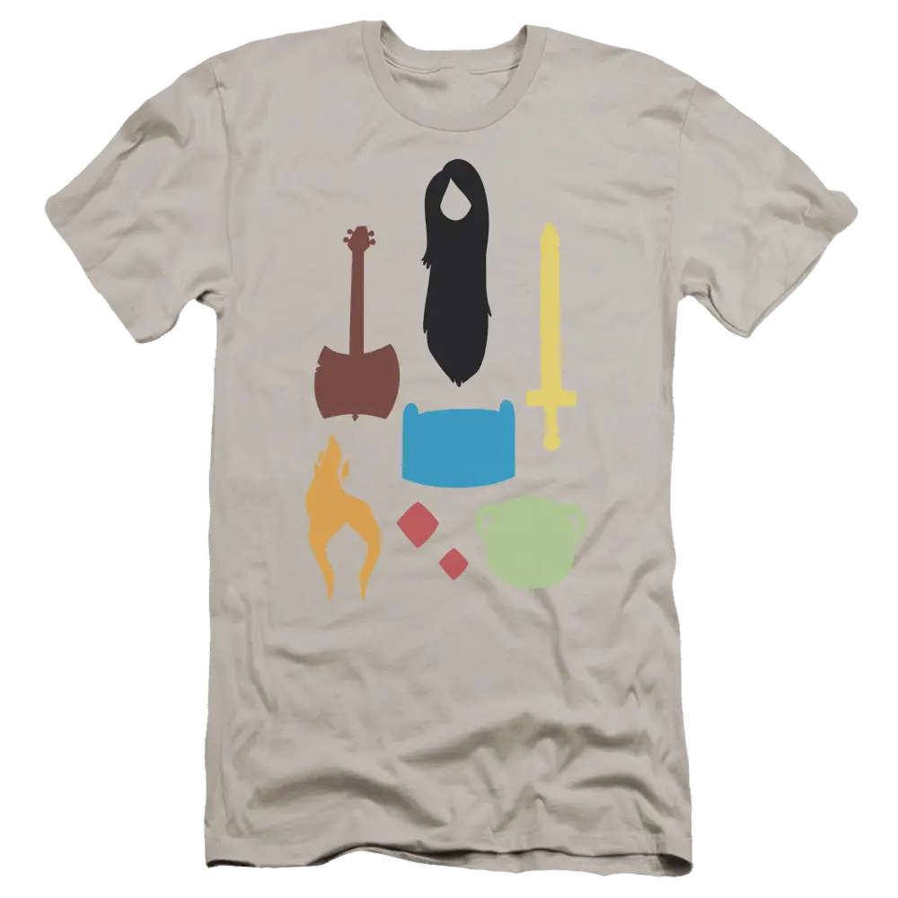 Adventure Time Icons - Men's Premium Slim Fit T-Shirt Adventure Time