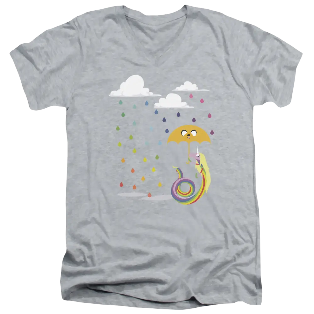 Adventure Time Lady In The Rain - Men's V-Neck T-Shirt Adventure Time