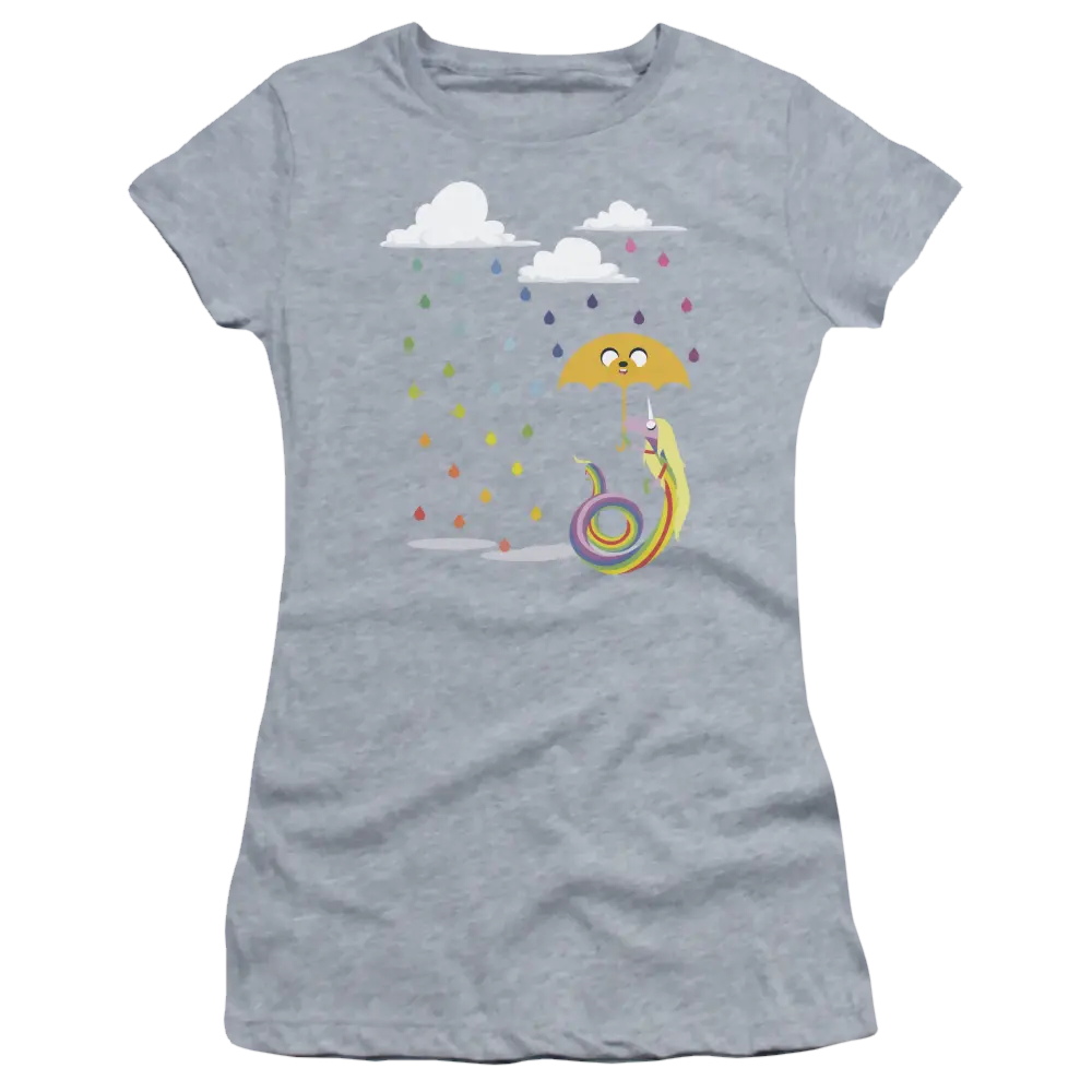 Adventure Time Lady In The Rain - Juniors T-Shirt Adventure Time