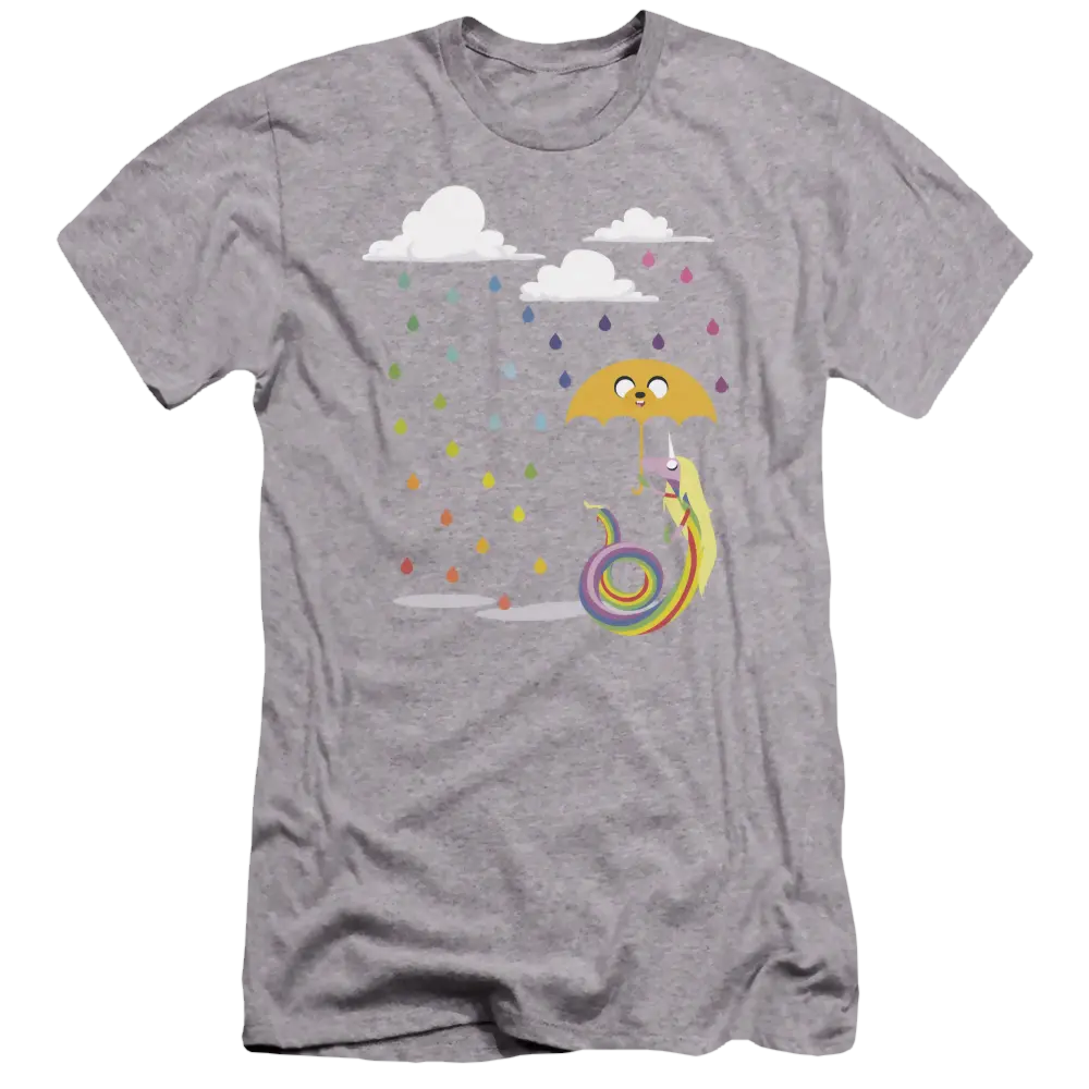 Adventure Time Lady In The Rain - Men's Premium Slim Fit T-Shirt Adventure Time