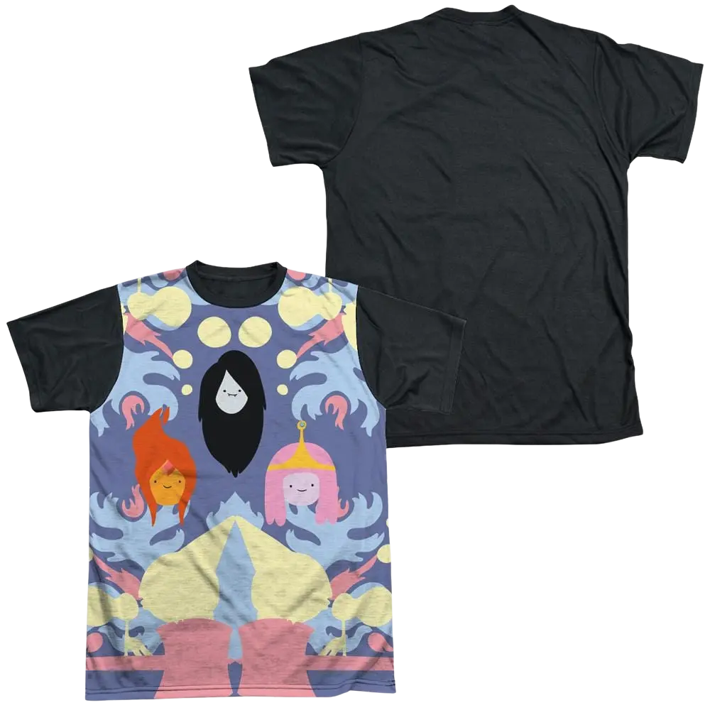 Adventure Time Pb, Fp & Marceline - Men's Black Back T-Shirt Adventure Time