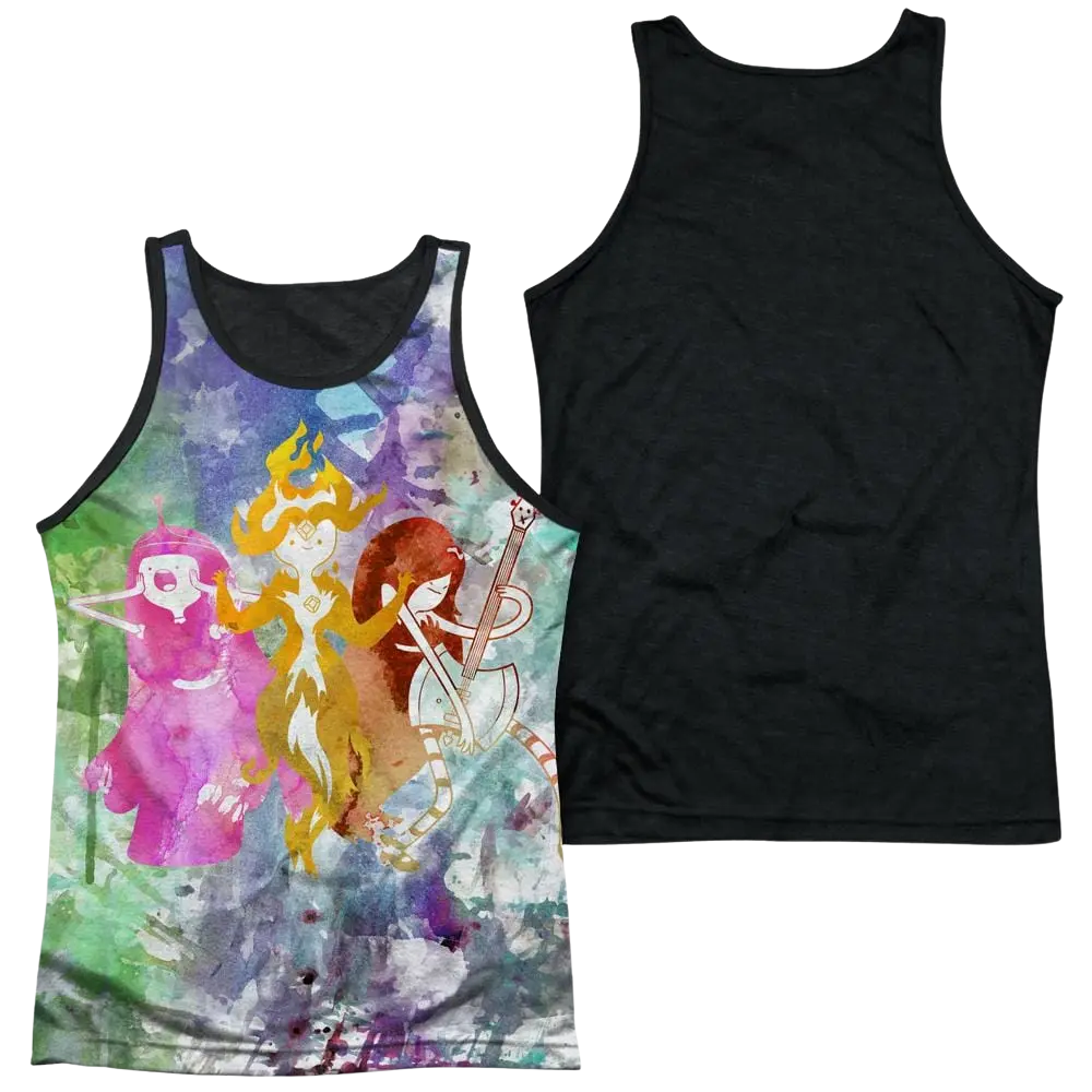 Adventure Time Three Ladies Men's Black Back Tank Adventure Time