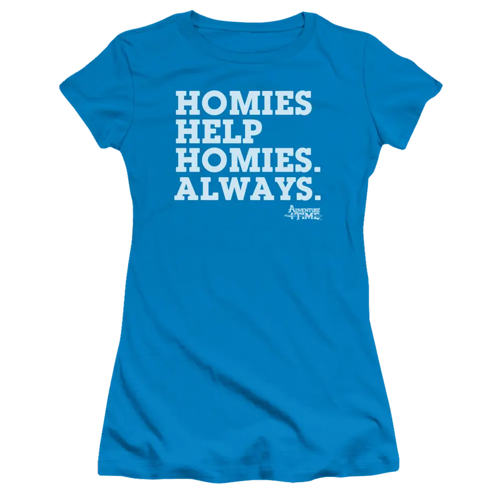 Adventure Time Homies Help Homies - Juniors T-Shirt Adventure Time