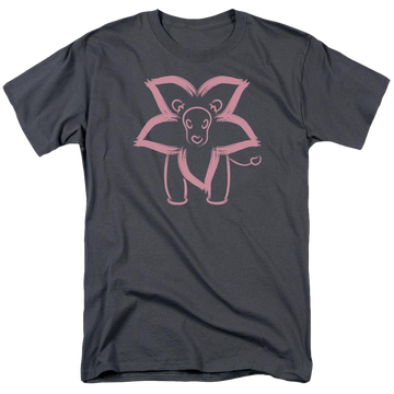 Charcoal men's regular fit t-shirt with Steven Universe Lion graphic