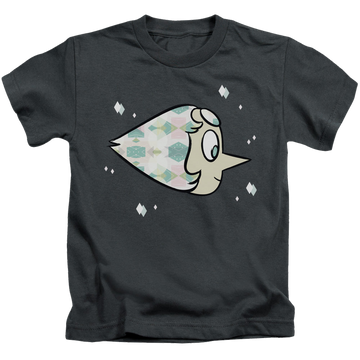 Charcoal kid's t-shirt for ages 4 to 7 with Steven Universe Pearl graphic