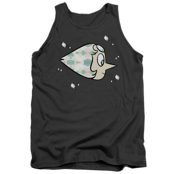 Charcoal men's tank with Steven Universe Pearl graphic