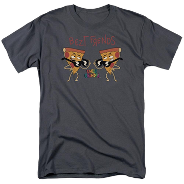 Charcoal men's regular fit t-shirt with Uncle Grandpa Bezt Frends graphic