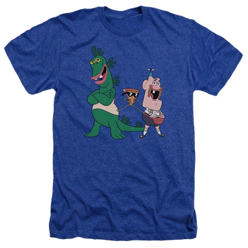 Royal men's heather t-shirt with Uncle Grandpa The Guys graphic