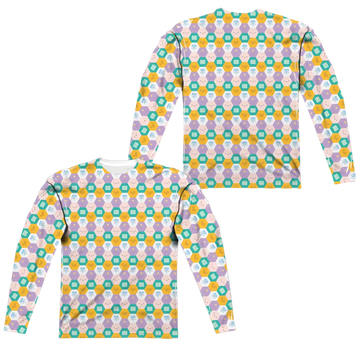 Adventure Time Hexagon Pattern men's all-over print long sleeve