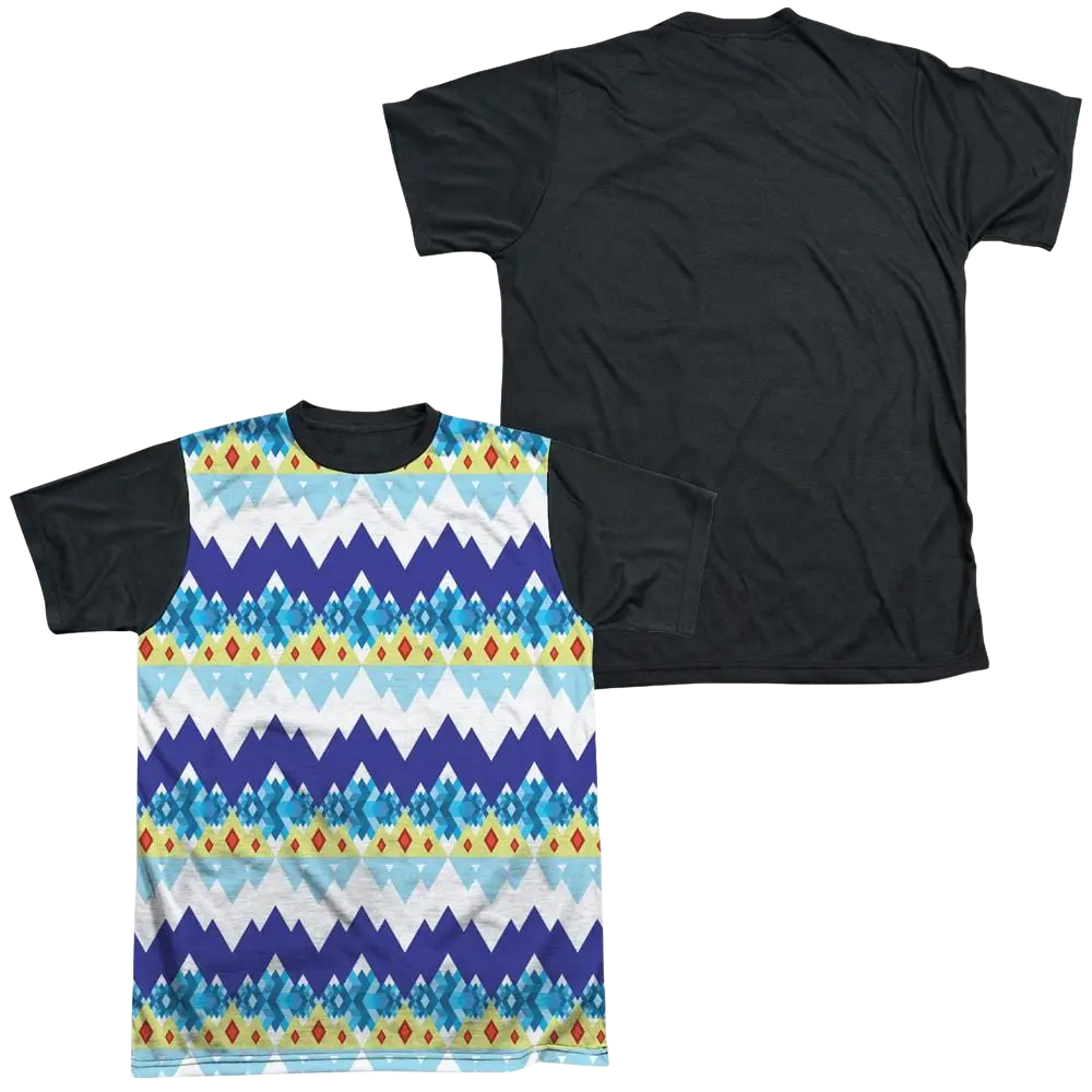 Adventure Time Ice King Geometric - Men's Black Back T-Shirt Adventure Time