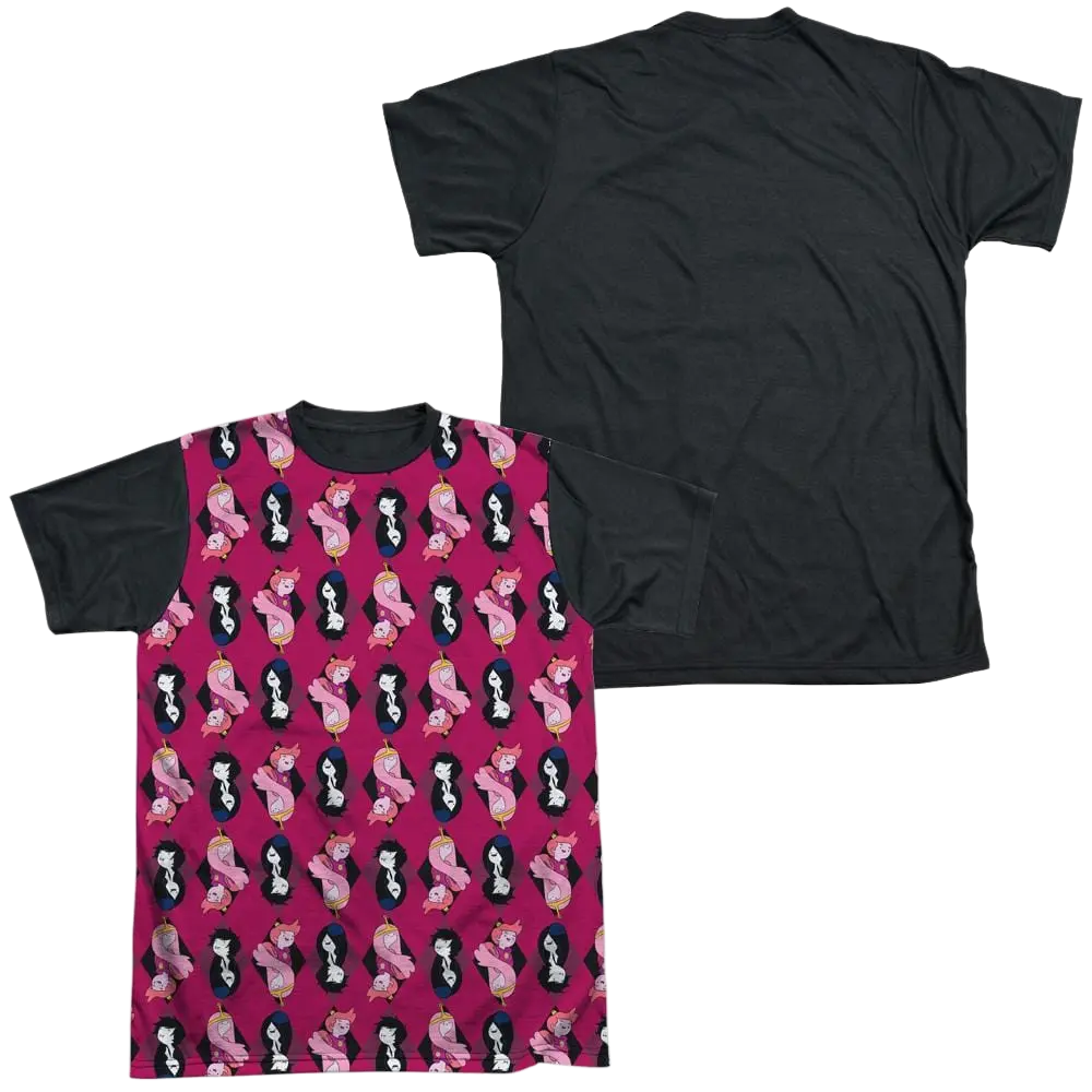Adventure Time Allover Diamonds - Men's Black Back T-Shirt Adventure Time
