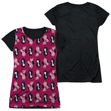 Adventure Time Allover Diamonds - Juniors Black Back T-Shirt Adventure Time