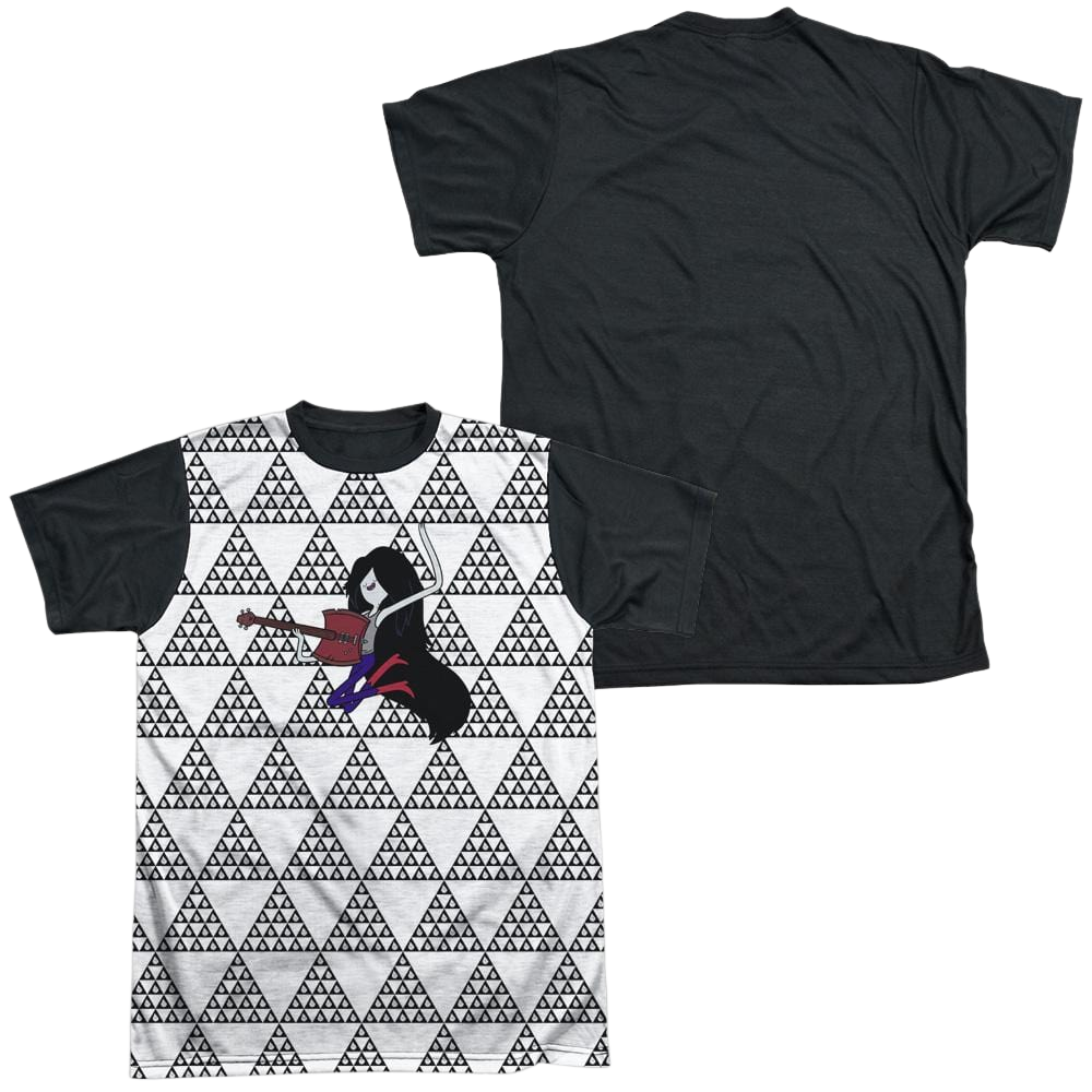 Adventure Time Marcy Triangles - Men's Black Back T-Shirt Men's Black Back T-Shirt Adventure Time