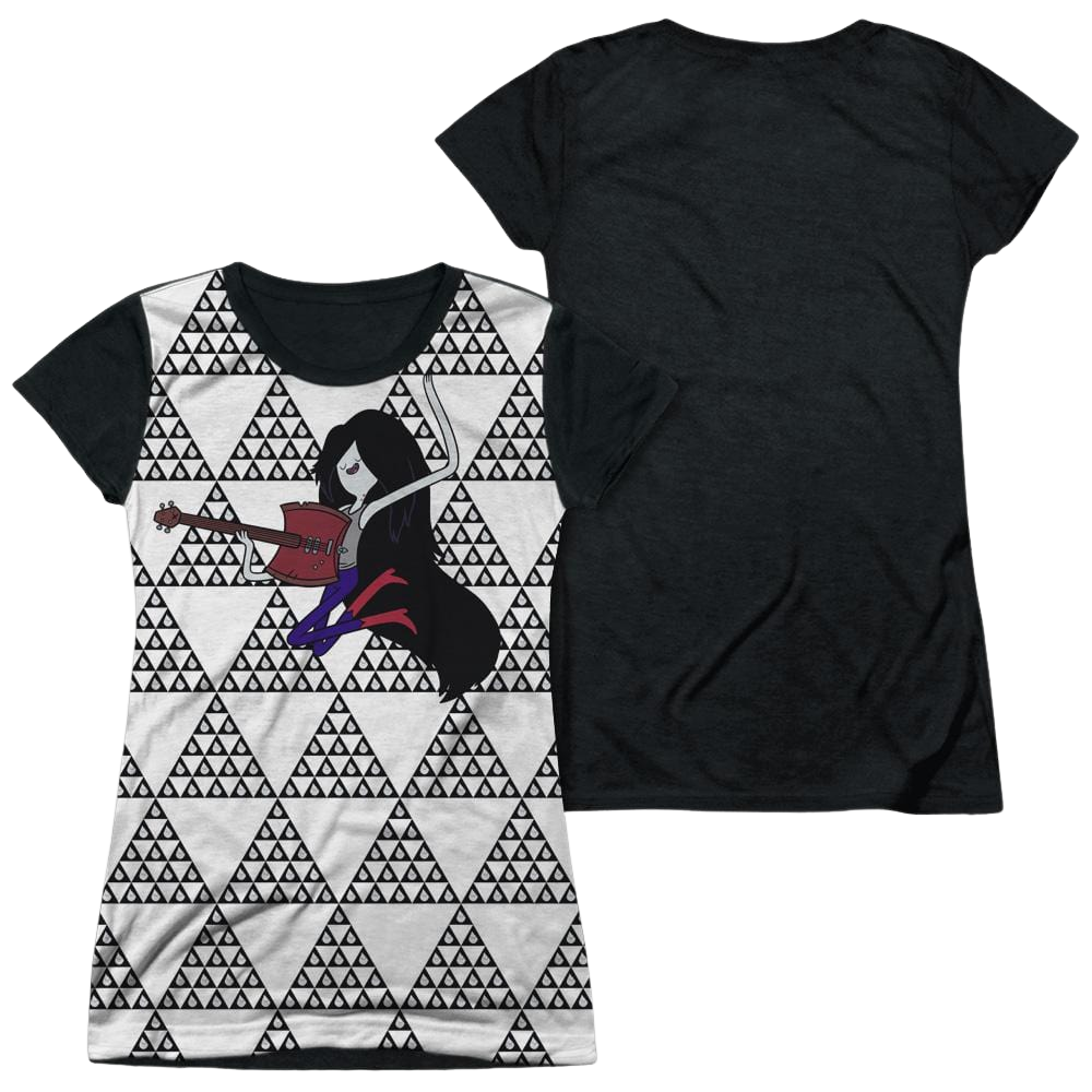 Adventure Time Marcy Triangles - Juniors Black Back T-Shirt Juniors Black Back T-Shirt Adventure Time