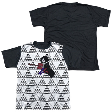 Adventure Time Marcy Triangles youth black back t-shirt for ages 8 to 12