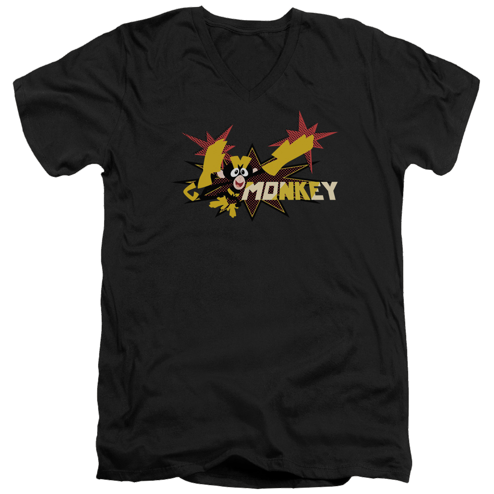 Dexter's Laboratory Monkey - Men's V-Neck T-Shirt Men's V-Neck T-Shirt Dexter's Laboratory