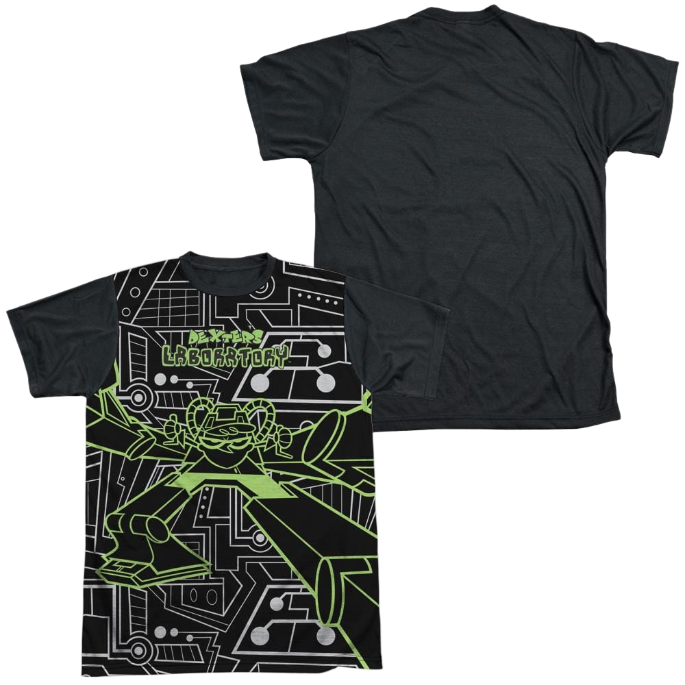 Dexter's Laboratory Robot - Men's Black Back T-Shirt Men's Black Back T-Shirt Dexter's Laboratory