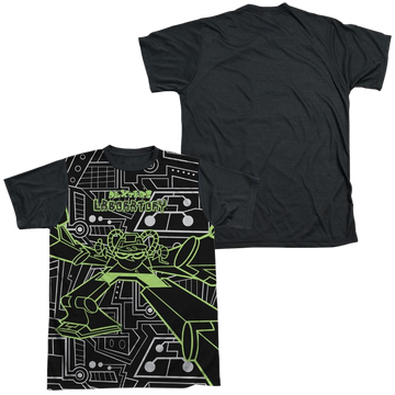 Dexter's Laboratory Robot men's black back t-shirt