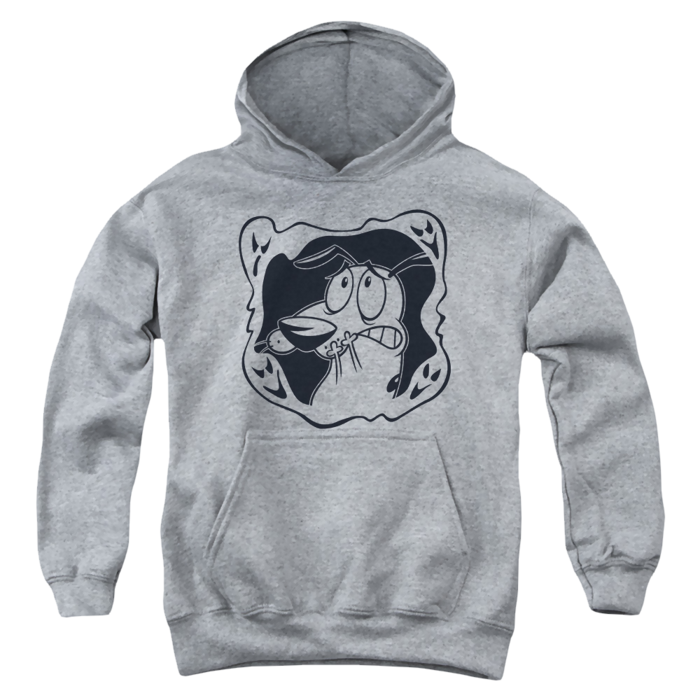 Courage the Cowardly Dog Ghost Frame - Youth Hoodie Youth Hoodie (Ages 8-12) Courage the Cowardly Dog