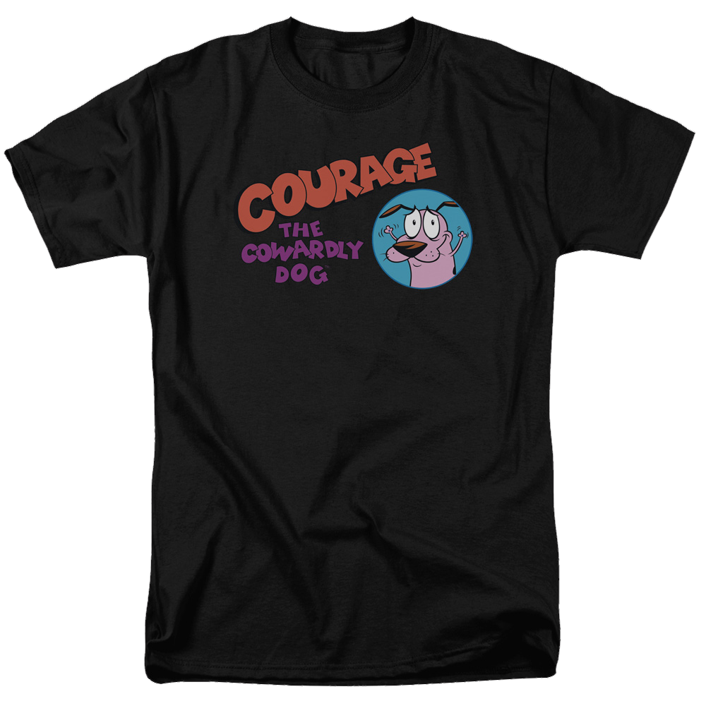 Courage The Cowardly Dog Courage Logo - Men's Regular Fit T-Shirt Men's Regular Fit T-Shirt Courage the Cowardly Dog