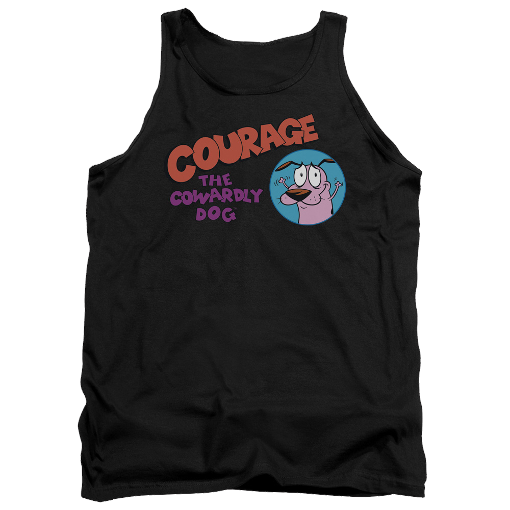 Courage The Cowardly Dog Courage Logo Men's Tank Men's Tank Courage the Cowardly Dog