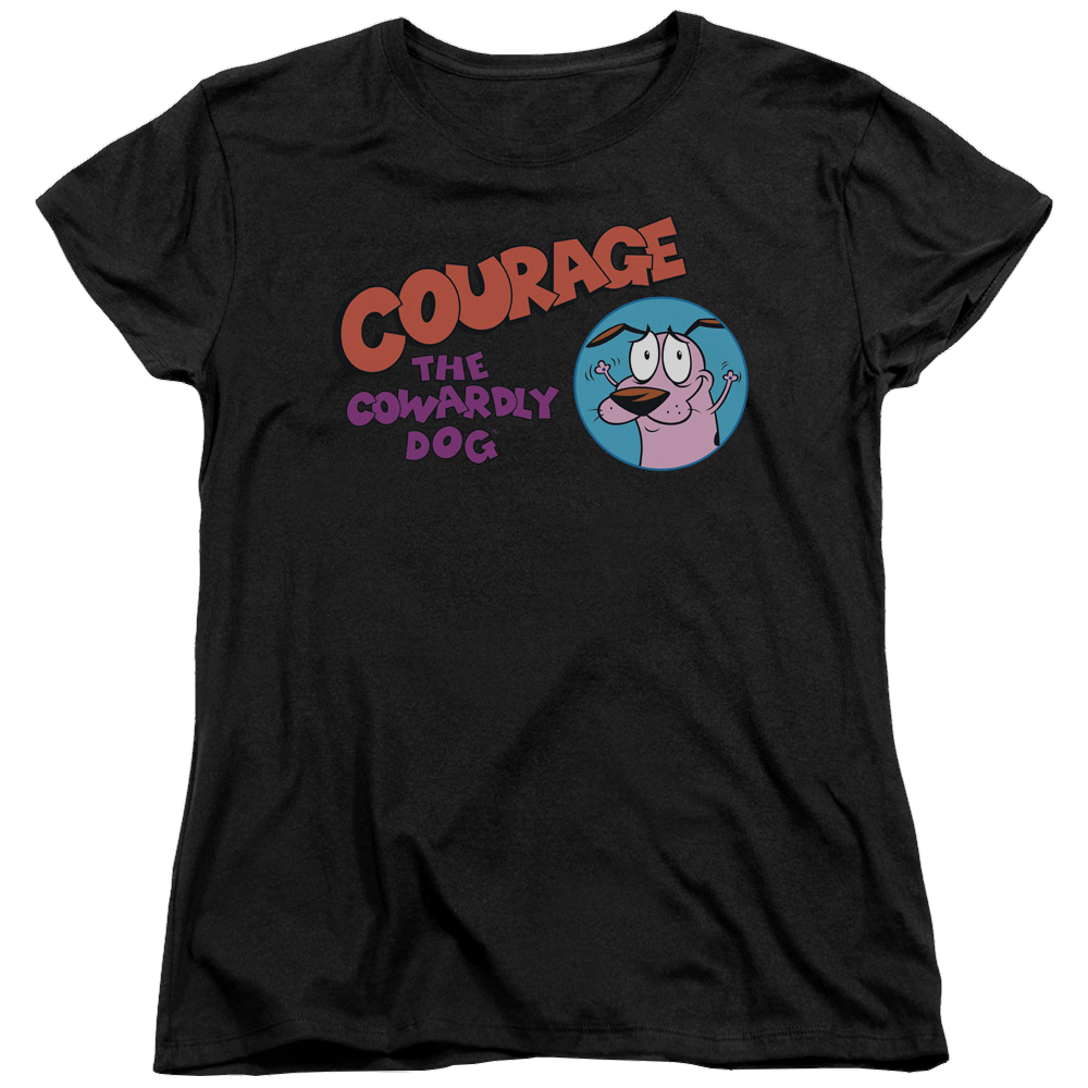 Courage The Cowardly Dog Courage Logo - Women's T-Shirt Women's T-Shirt Courage the Cowardly Dog