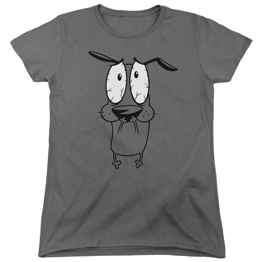 Courage The Cowardly Dog Scared - Women's T-Shirt Women's T-Shirt Courage the Cowardly Dog