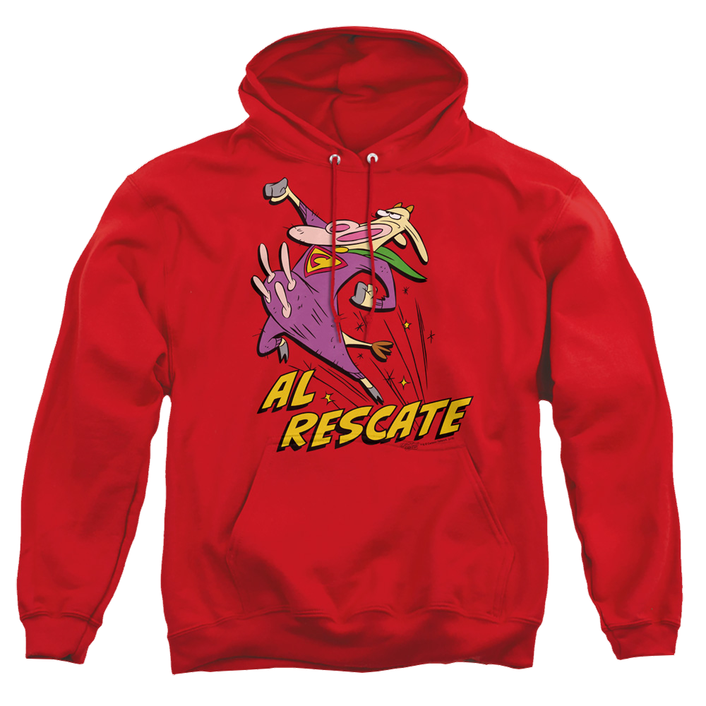 Cow and Chicken Al Rescate - Pullover Hoodie Pullover Hoodie Cow and Chicken