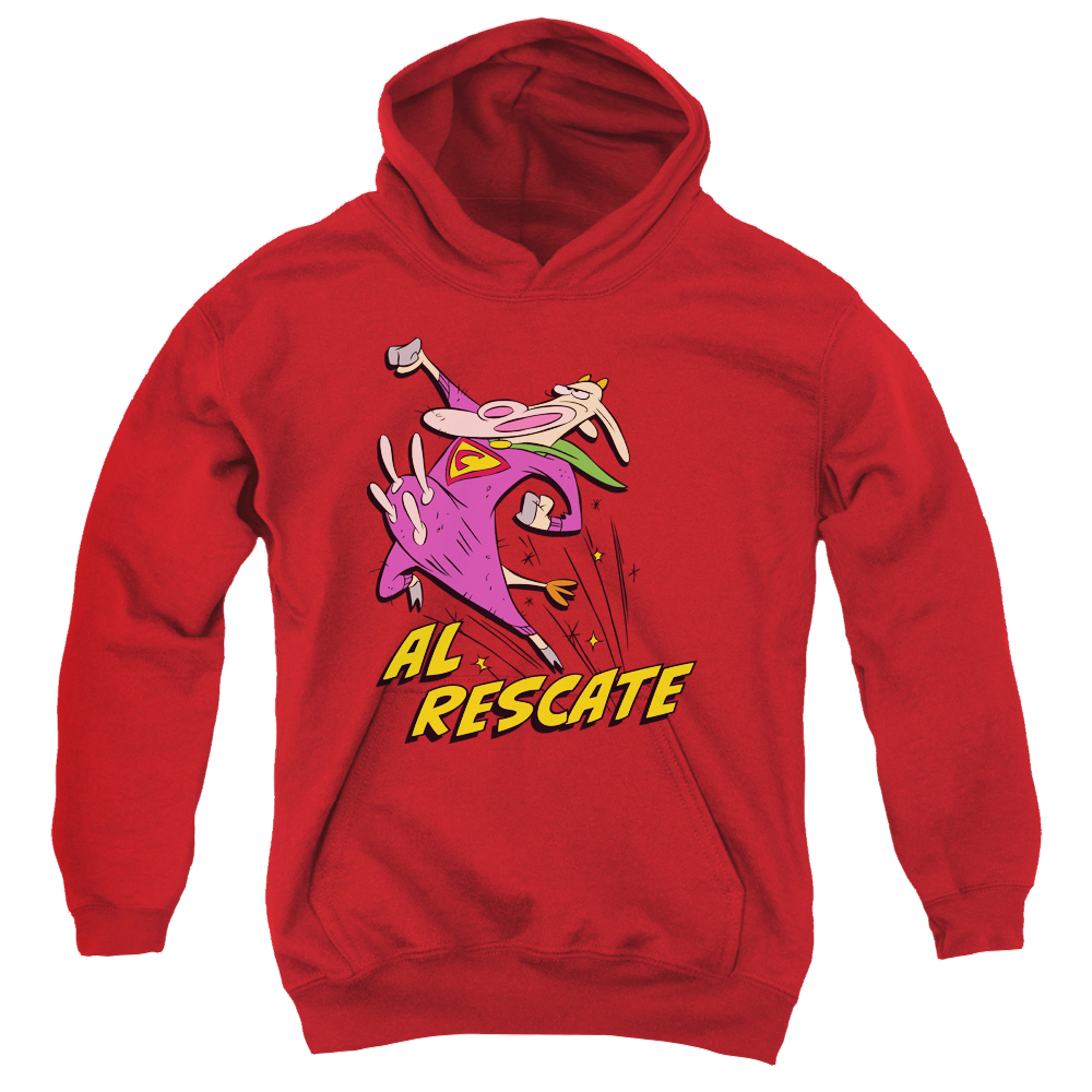 Cow & Chicken Al Rescate - Youth Hoodie Youth Hoodie (Ages 8-12) Cow and Chicken