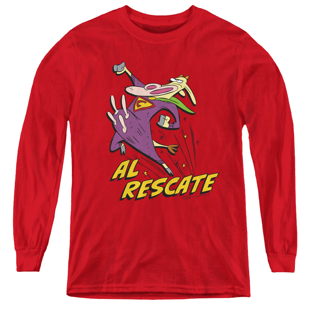 Cow & Chicken Al Rescate - Youth Long Sleeve T-Shirt Youth Long Sleeve T-Shirt Cow and Chicken