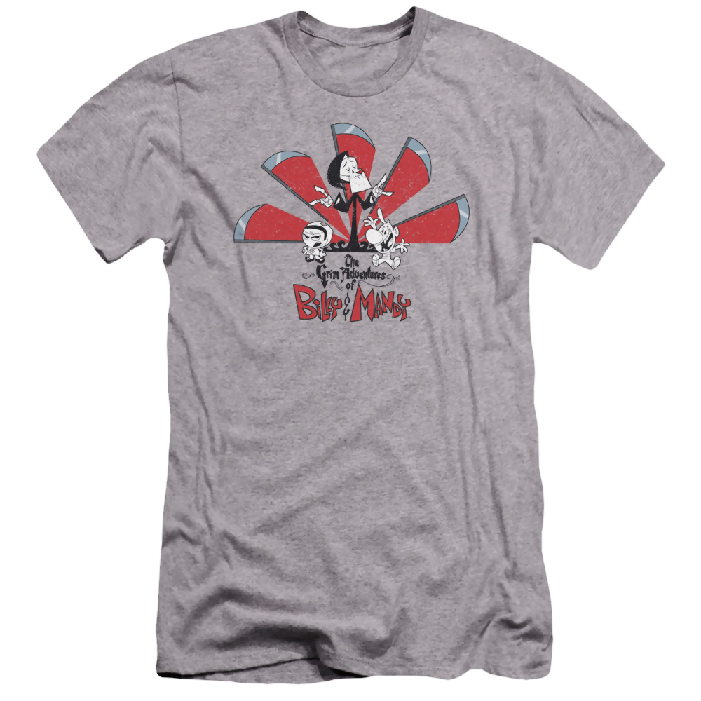 Grim Adventures of Billy & Mandy, The Grim Adventures - Men's Premium Slim Fit T-Shirt Men's Premium Slim Fit T-Shirt The Grim Adventures of Billy & Mandy