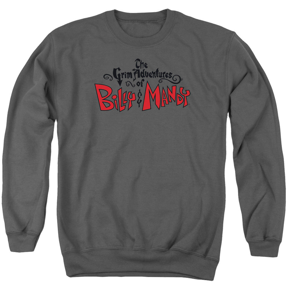 Grim Adventures of Billy & Mandy, The Grim Logo - Men's Crewneck Sweatshirt Men's Crewneck Sweatshirt The Grim Adventures of Billy & Mandy