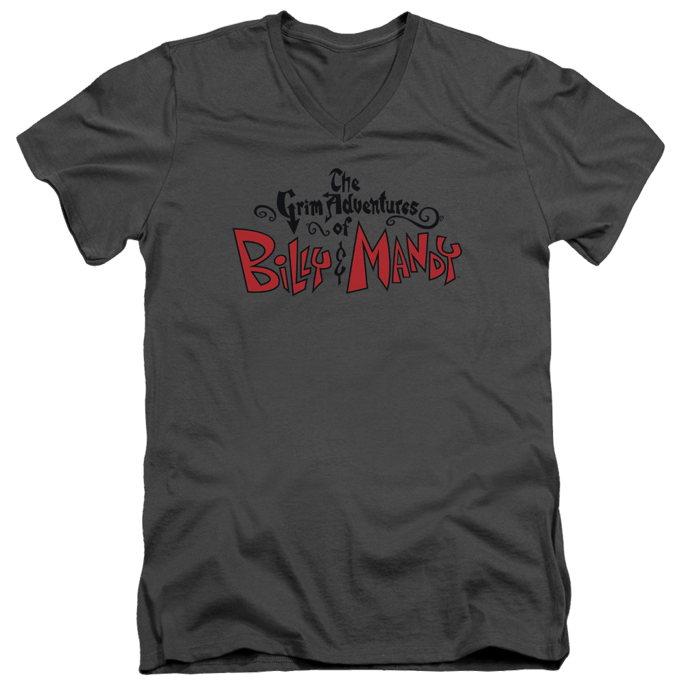 Grim Adventures of Billy & Mandy, The Grim Logo - Men's V-Neck T-Shirt Men's V-Neck T-Shirt The Grim Adventures of Billy & Mandy