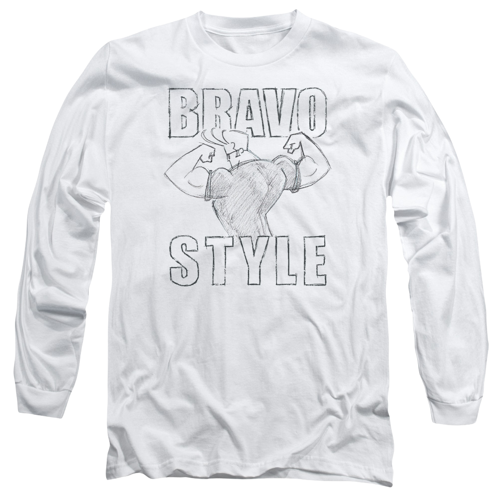 Johnny Bravo Bravo Style Men's Long Sleeve T-Shirt Men's Long Sleeve T-Shirt Johnny Bravo