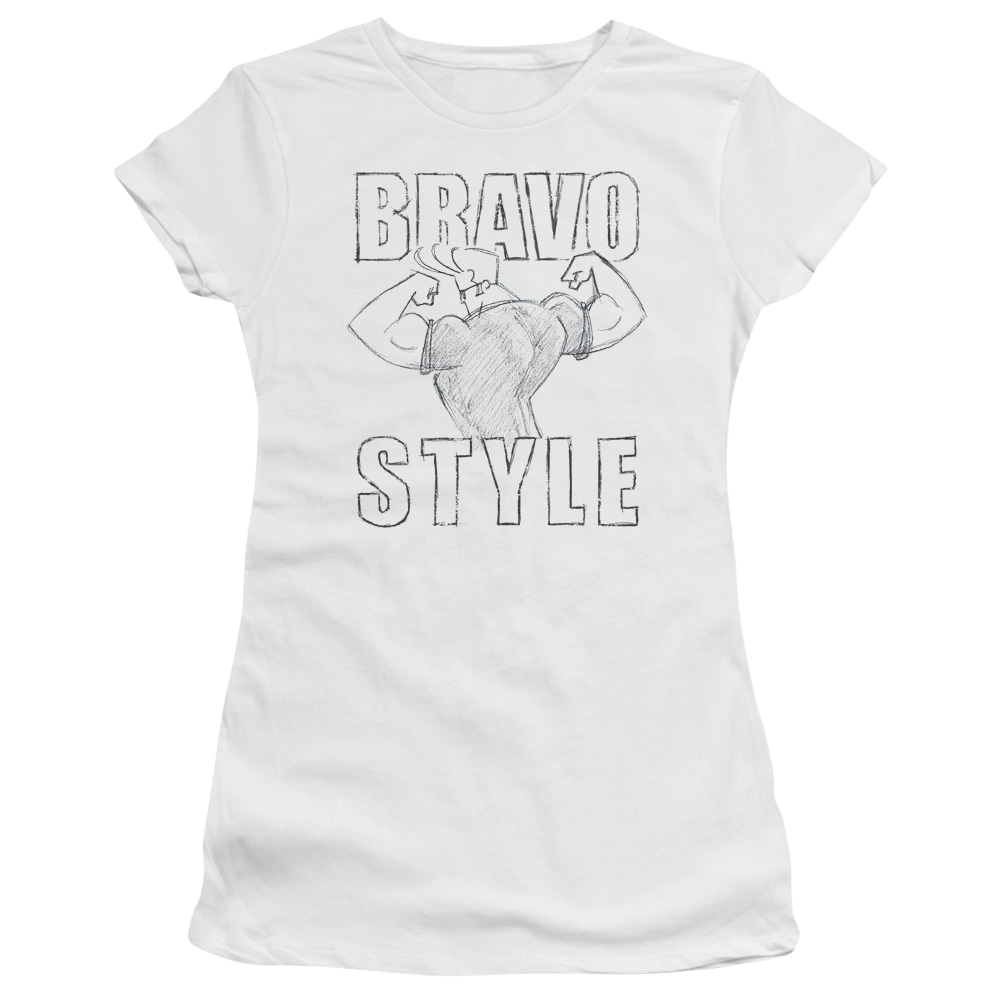 Johnny Bravo Bravo Style Juniors T-Shirt Juniors T-Shirt Johnny Bravo