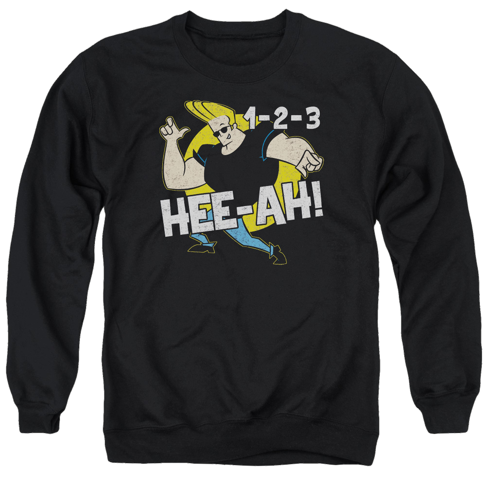 Johnny Bravo 123 Men's Crewneck Sweatshirt Men's Crewneck Sweatshirt Johnny Bravo