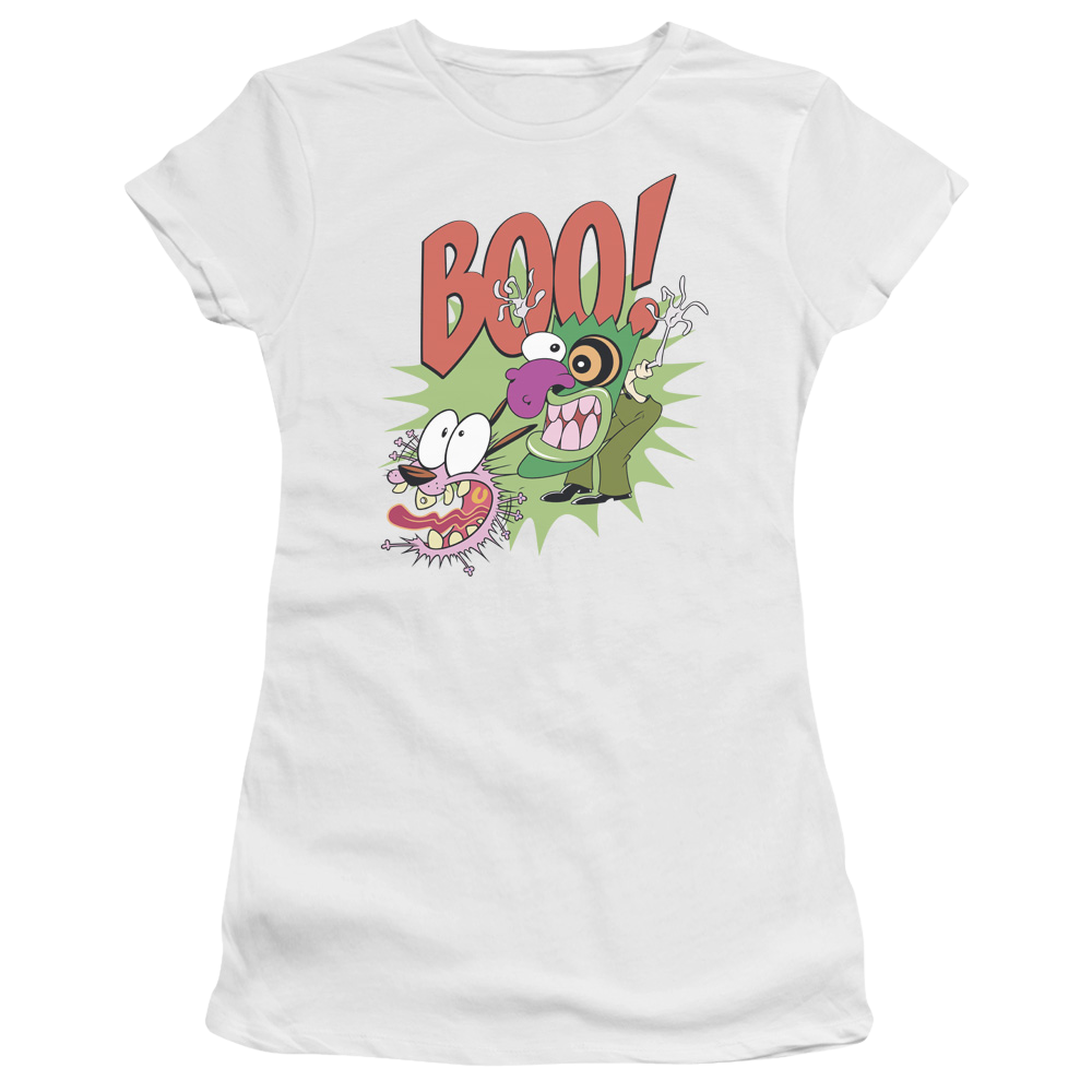 Courage The Cowardly Dog Stupid Dog - Juniors T-Shirt Juniors T-Shirt Courage the Cowardly Dog