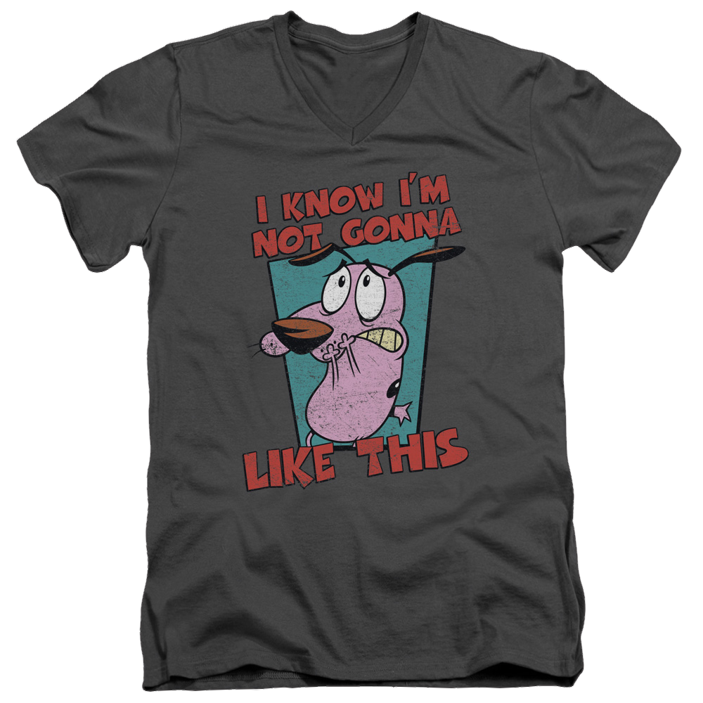 Courage The Cowardly Dog Not Gonna Like - Men's V-Neck T-Shirt Men's V-Neck T-Shirt Courage the Cowardly Dog