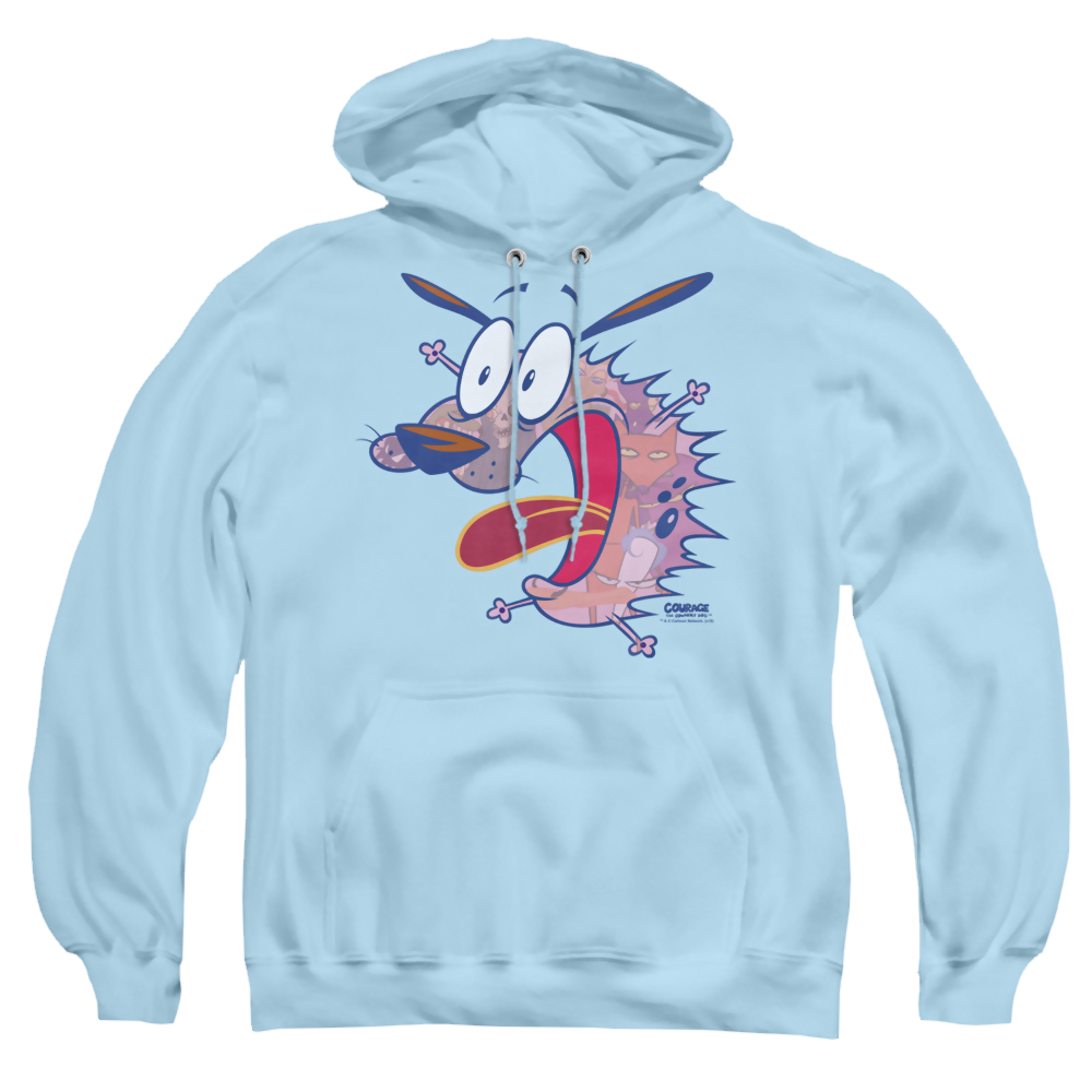Courage the Cowardly Dog Evil Inside - Pullover Hoodie Pullover Hoodie Courage the Cowardly Dog