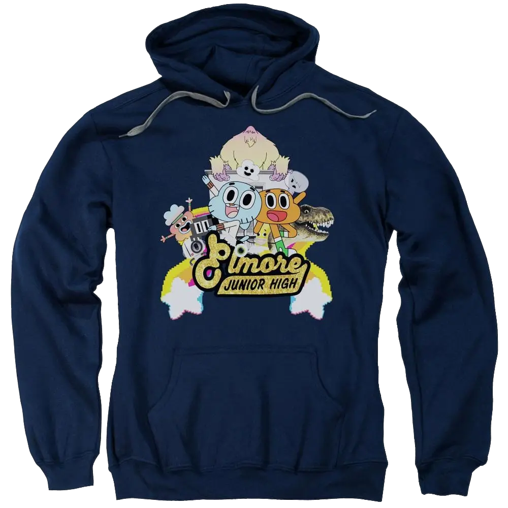 The Amazing World Of Gumball Elmore Junior High Pullover Hoodie The Amazing World Of Gumball