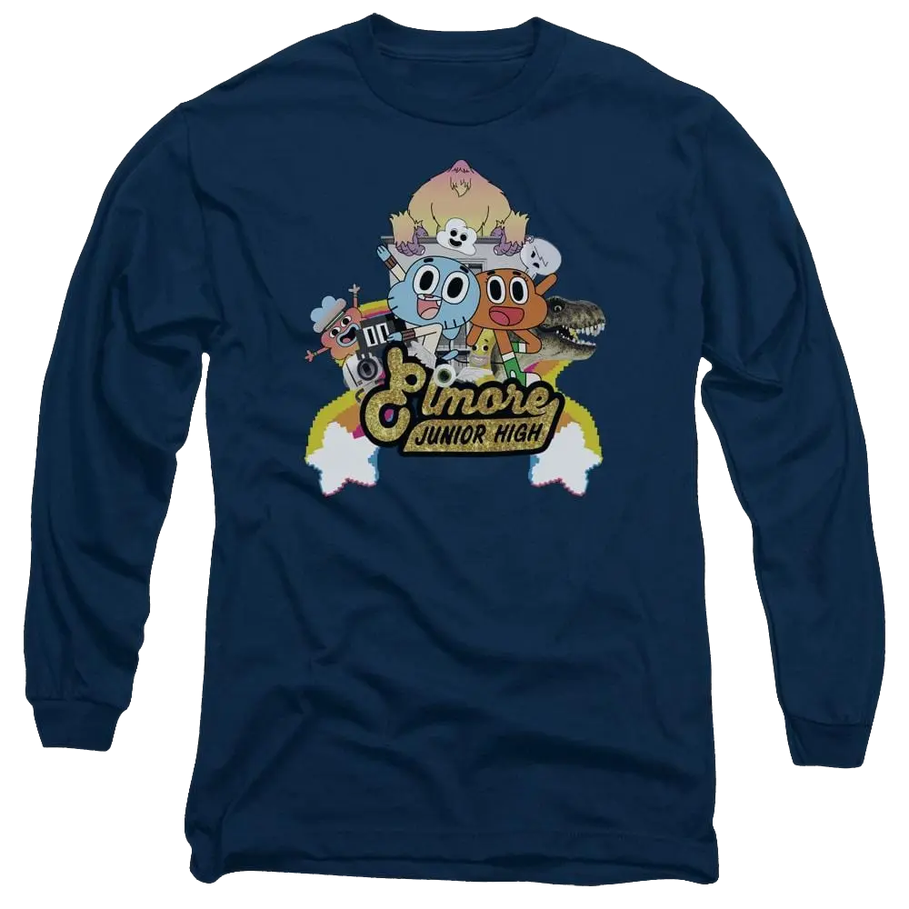 The Amazing World Of Gumball Elmore Junior High Men's Long Sleeve T-Shirt The Amazing World Of Gumball